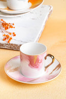 ACAR BRUSH Kaffeetassen aus Porzellan 12 Stück 6 Pers.