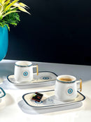 ACAR NAZAR ﻿Kaffeetassen aus Porzellan 6 Pers.