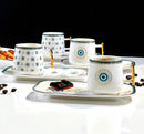 ACAR NAZAR ﻿Kaffeetassen aus Porzellan 6 Pers.