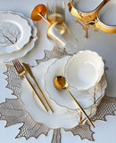 ZELLERFELD BLOOM Service de table motif arbre doré 27 pièces 6 personnes