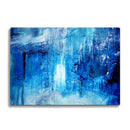 BELLART -  Abstrait Bleu - Planche à découper en verre à impression UV 35x25 cm - Soyut Mavi - UV Baski Cam Kesme Tahtasi