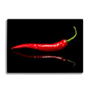 BELLART - Roter Pfeffer - Glasschneidebrett mit UV-Druck 35x25 cm