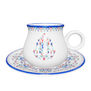 KARACA HATTAT Set de tasses à café 12 pièces 6 personnes KARACA HATTAT Kahve fincan takımı 12 parça 6 kişilik KARACA HATTAT Set Kaffeetassen 12-teilig 6 Personen