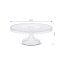 KARACA CRYSTAL Présentoir à gâteau en verre  28 X 11 CM Cam kek standı KARACA CRYSTAL avec couvercle dôme